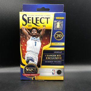 2020-2021 Panini Select Basketball Factory Sealed HANGER BOX- 20 Cards Box